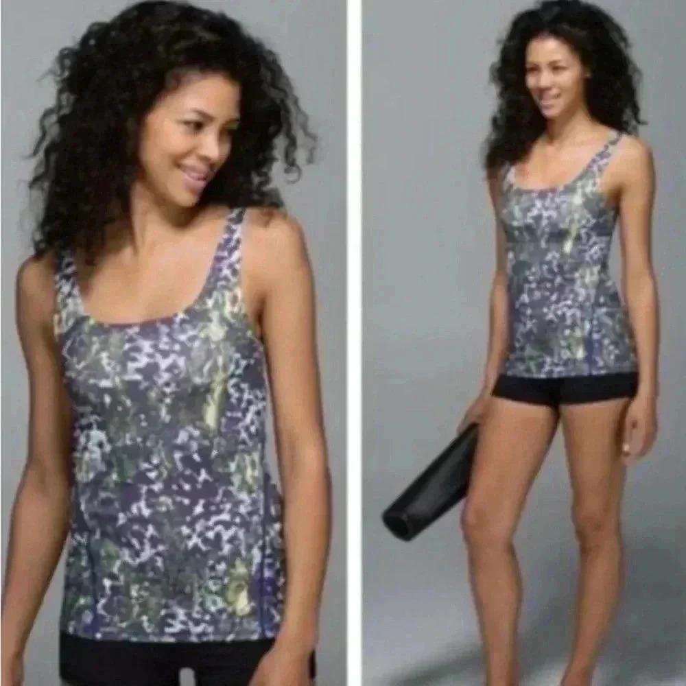 NWT LULULEMON AMALA TANK FLORAL SPORT 4 - Picture 2 of 7